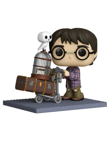 Funko pop deluxe harry potter harry empujando el carro con hedwig 57360