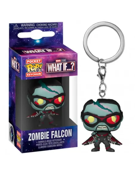 Funko pop keychain llavero marvel what if falcon zombie 57401