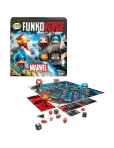 Juego de mesa funkoverse marvel edicion 100 capitan america iron man viuda negra & pantera negra 57518