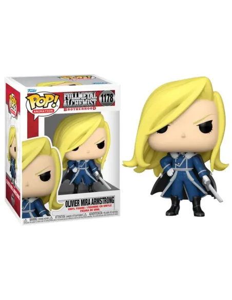 Funko pop animacion fullmetal alchemist brotherhood olivier mira armstrong con espada 57738