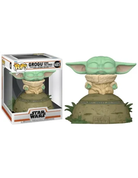 Funko pop deluxe star wars the mandalorian the child usando la fuerza (sfx) 58390