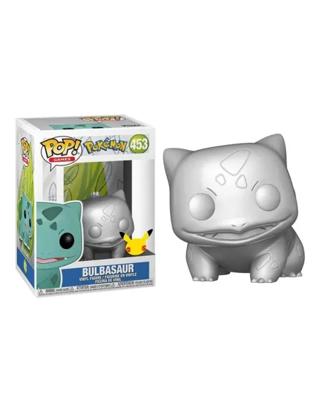 Funko pop jumbo pokemon s6 bulbasaur plateado efecto metalico 10 pulgadas edicion especial exclusivo 59874