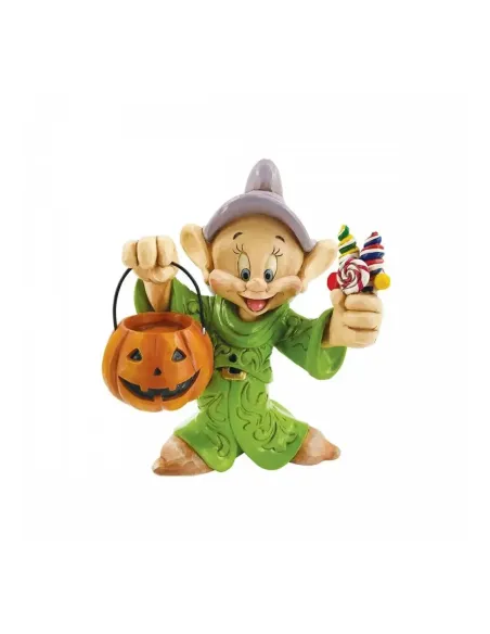 Figura enesco disney blancanieves y los siente enanitos mudito truco o trato