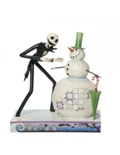 Figura enesco disney pesadilla antes de navidad jack descubriendo muñeco de nieve