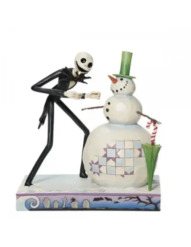 Figura enesco disney pesadilla antes de navidad jack descubriendo muñeco de nieve