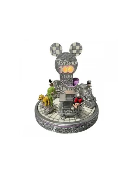 Figura decorativa enesco disney 100 mickey minnie tren