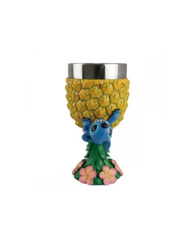 Cáliz decorativo enesco disney stitch con piña