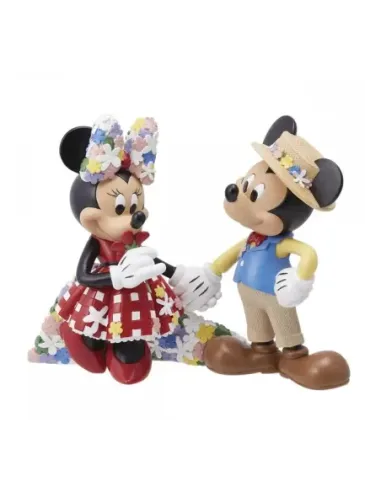 Figura enesco disney mickey y minnie botanica