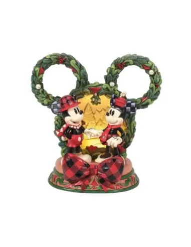 Figura diorama enesco disney mickey y minnie