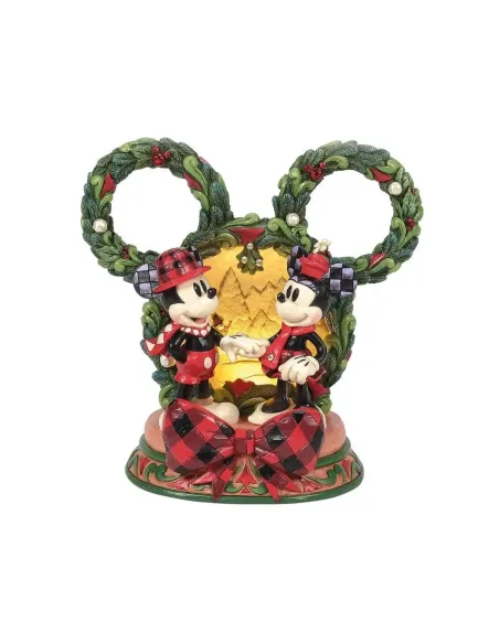 Figura diorama enesco disney mickey y minnie