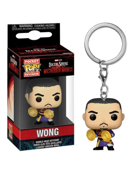 Funko pop keychain llavero doctor strange multiverso de la locura wong 60912