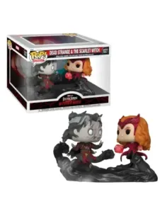 Funko pop moments marvel doctor strange multiverso de la locura doctor strange necromance vs bruja escarlata 60915