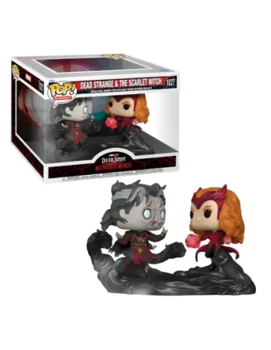 Funko pop moments marvel doctor strange multiverso de la locura doctor strange necromance vs bruja escarlata 60915