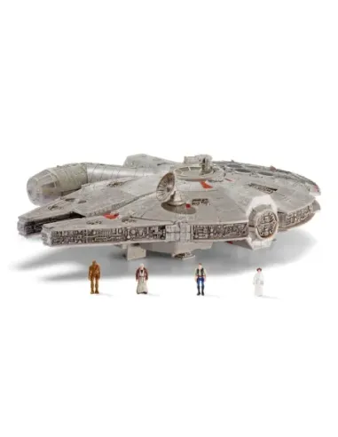 Figura star wars halcon milenario con luz y sonido