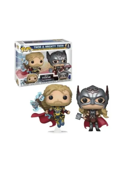 Pack 2 funkos funko pop marvel thor love & thunder thor & migthy thor 63176