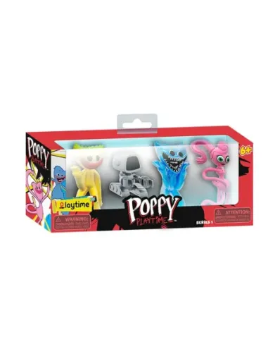 Pack 4 minifiguras poppy playtime 7cm en caja