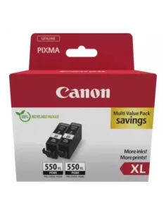 Pack cartucho tinta canon pgi - 550xl negro 2 uds