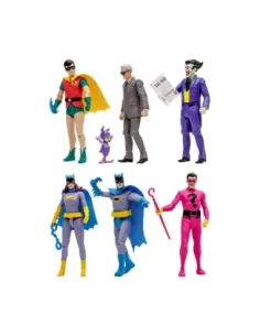 Surtido de 6 figuras mcfarlane dc retro batman 66 15cm