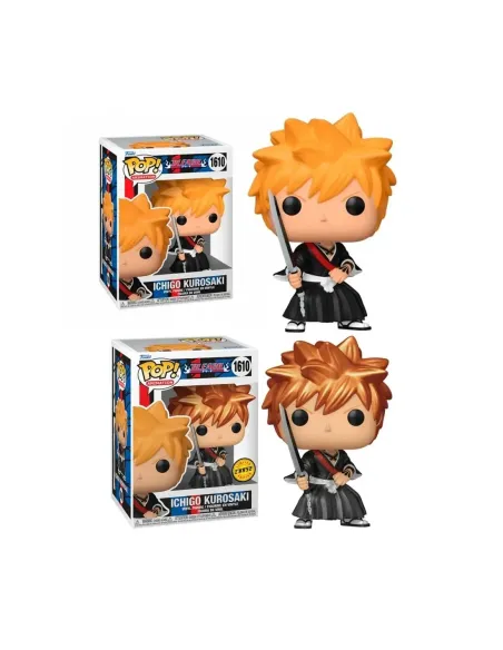 Funko pop animacion bleach ichigo con opcion chase metalica 75508