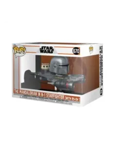 Funko pop rides mandalorian mandaloriano & n - 1 starfighter 76549