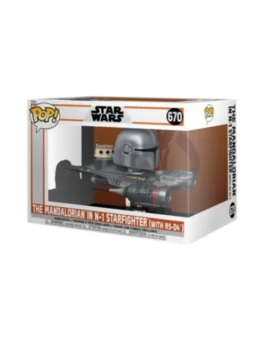 Funko pop rides mandalorian mandaloriano & n - 1 starfighter 76549