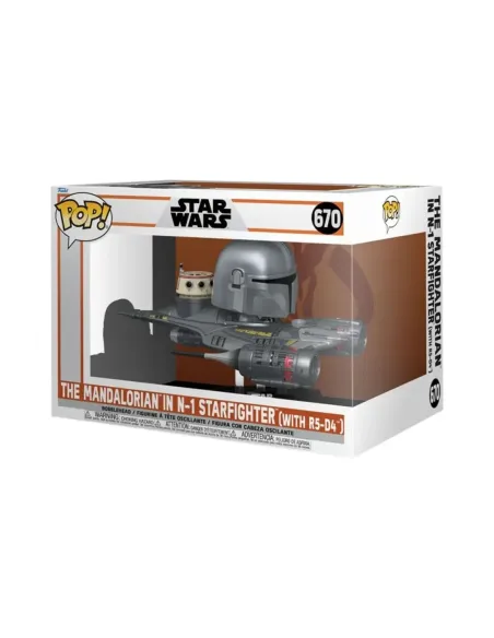 Funko pop rides mandalorian mandaloriano & n - 1 starfighter 76549