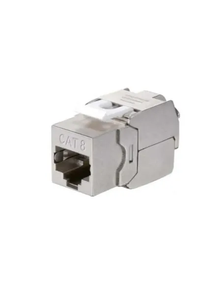 Kit 8 uds equip conector hembra rj45 ftp cat 8.1 panel keystone