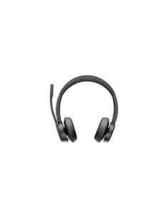 Auriculares Inalámbricos Poly Voyager 4320 UC + Adaptador BT700 + Base de Carga/ con Micrófono/ Bluetooth/ Negros