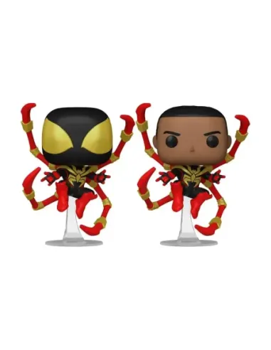 Funko pop marvel spider - man comics miles morales iron spider w - chase aleatorio