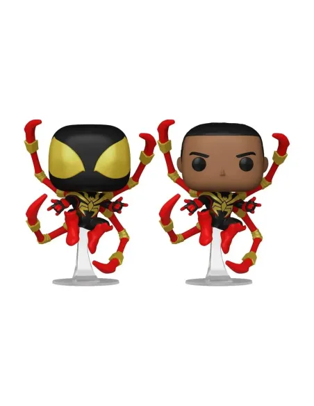 Funko pop marvel spider - man comics miles morales iron spider w - chase aleatorio
