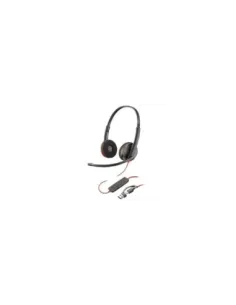 Auriculares Poly Blackwire 3220 + Adaptador USB-C/A/ con Micrófono/ USB Tipo-C/ Bulk/ Negros