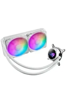 Kit refrigeracion liquida asus rog strix lc ii 240 argb white edition all in one 2 ventiladores 120mm gaming