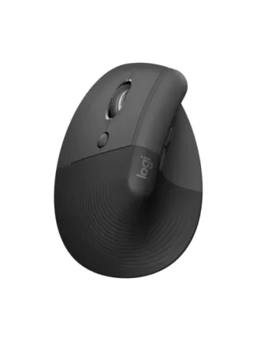 Ratón inalámbrico vertical logitech lift para zurdos 4000 dpi negro - gris