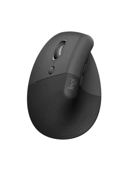 Ratón inalámbrico vertical logitech lift para zurdos 4000 dpi negro - gris