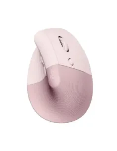 Mouse raton vertical logitech lift 6 botones 4000 dpi wireless inalambrico rosa