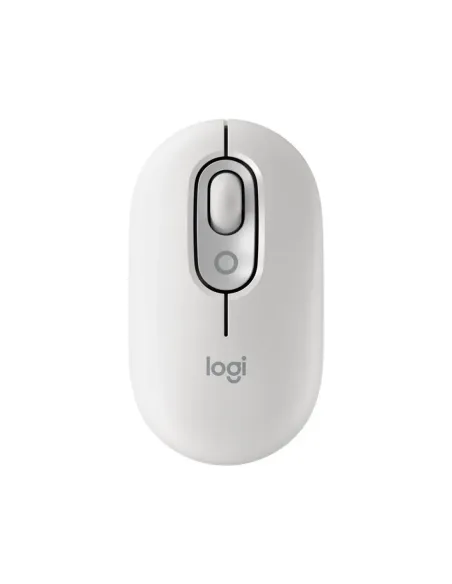 Raton inalambrico logitech pop mouse blanco