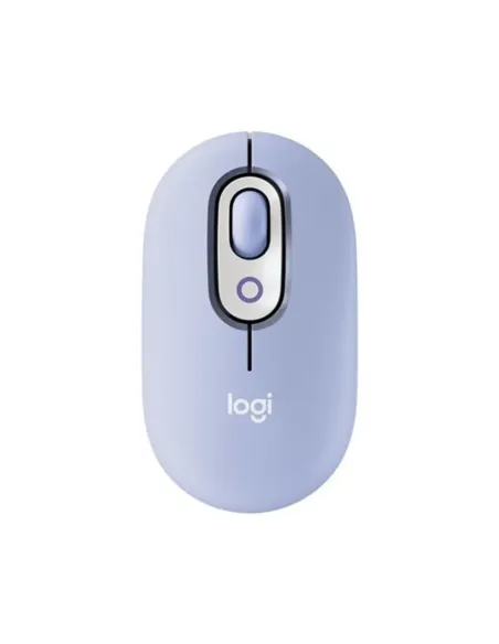 Raton inalambrico logitech pop mouse lila