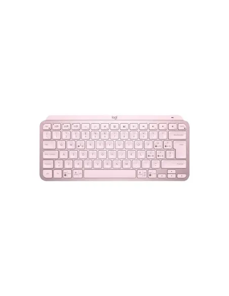 Teclado logitech mx keys mini rosa wireless inalambrico