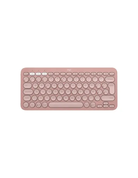 Teclado logitech pebble keys 2 k380s inalambrico rosa