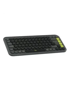 Teclado logitech pop icon keys inalambrico grafito - verde