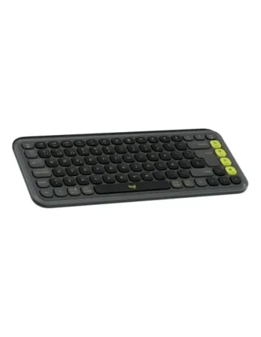Teclado logitech pop icon keys inalambrico grafito - verde