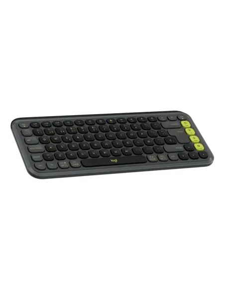 Teclado logitech pop icon keys inalambrico grafito - verde