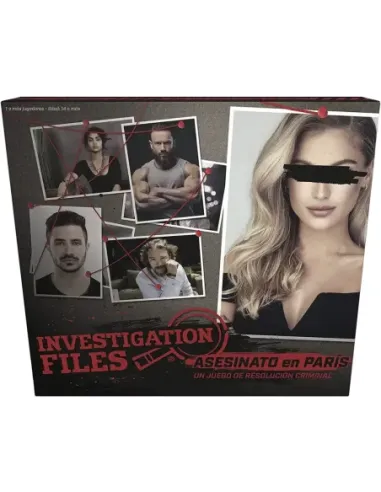 Juego de mesa investigation files: asesinato en paris pegi 14