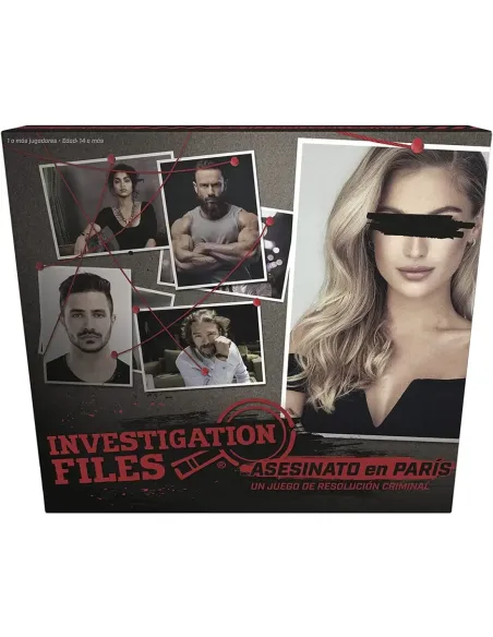 Juego de mesa investigation files: asesinato en paris pegi 14