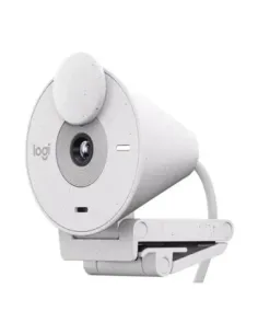 Webcam logitech brio 300 blanco crudo full hd -  usb tipo c