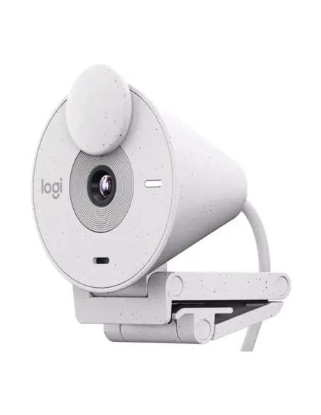 Webcam logitech brio 300 blanco crudo full hd -  usb tipo c