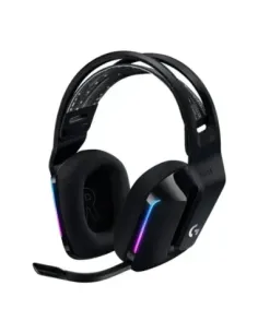 Auricular con microfono logitech g g733 gaming wireless inalambrico negro