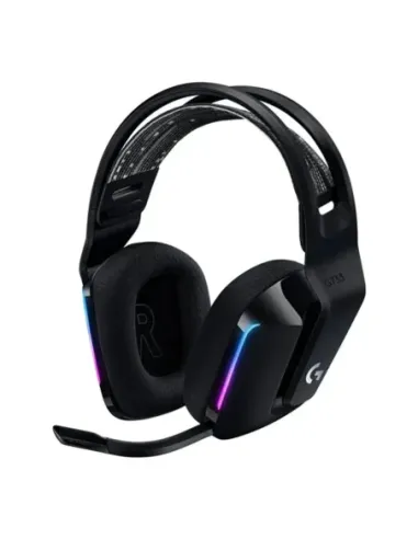 Auricular con microfono logitech g g733 gaming wireless inalambrico negro