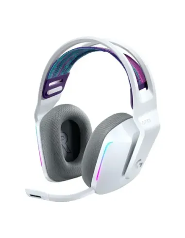 Auricular con microfono logitech g g733 gaming wireless inalambrico blanco