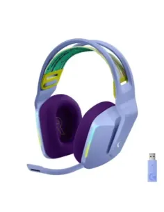 Auricular con microfono logitech g g7 gaming wireless inalambrico lila